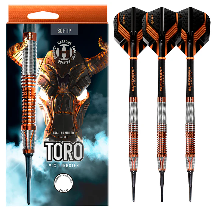 - - Harrows - - Toro 90% - - 18g Softdarts